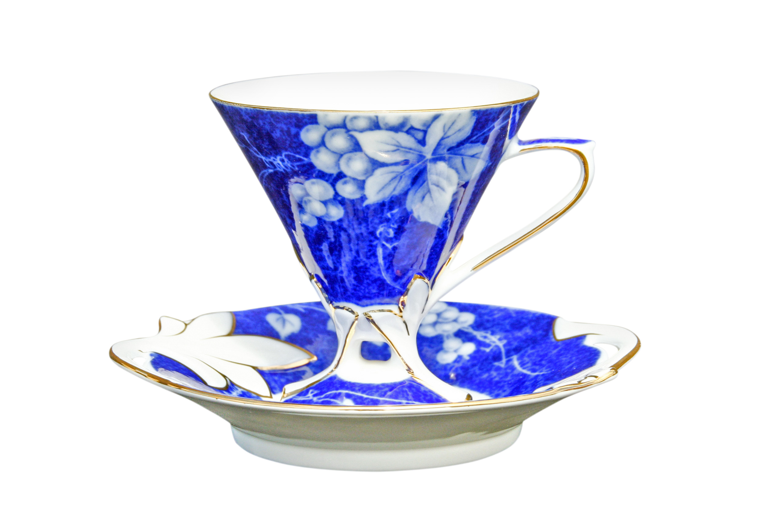 Grape Blue 1 Cup & Saucer Set