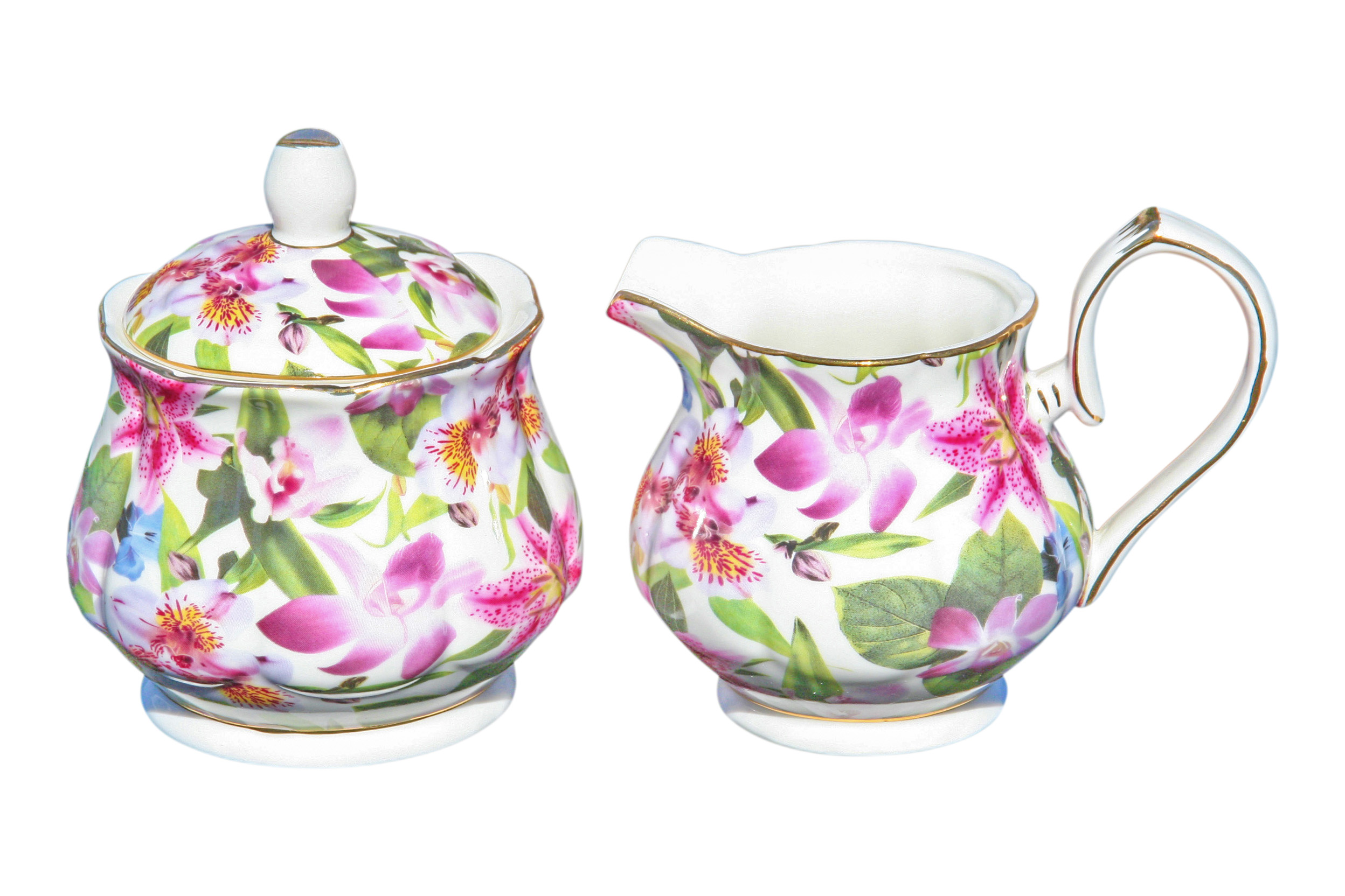Lily Rainbow Sugar & Creamer Set