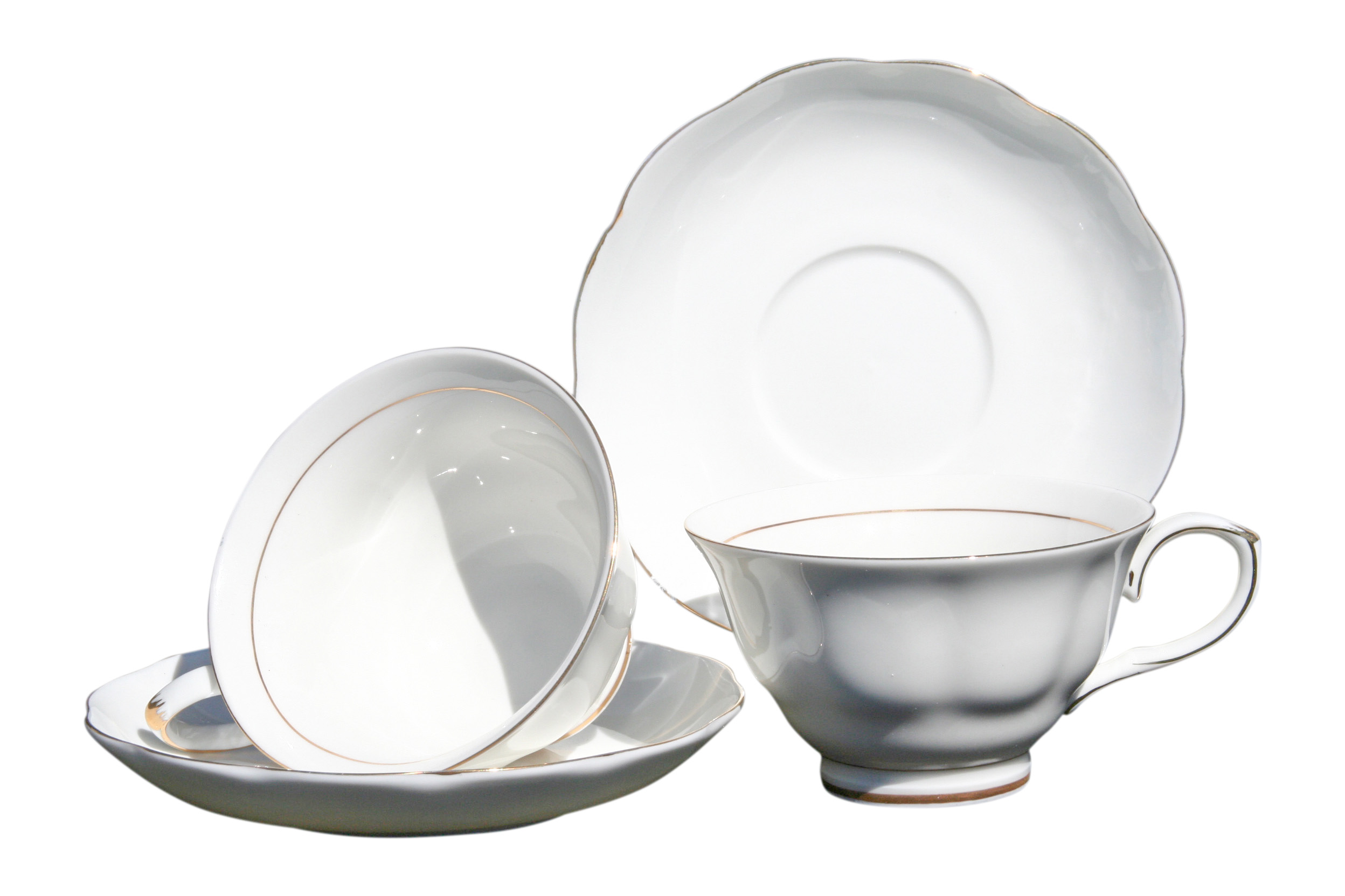 White Dove 2 Cup & Saucer Set