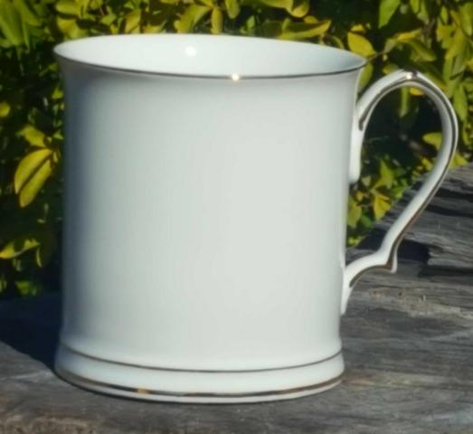White 400ml Tankard