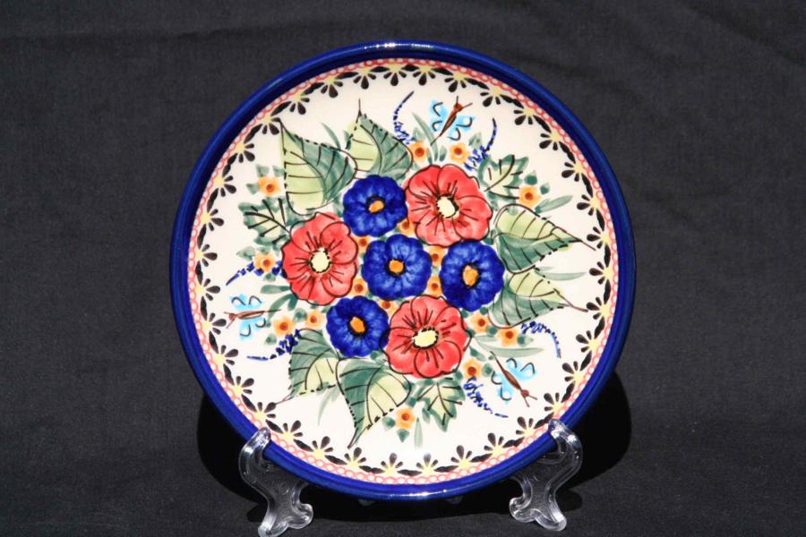Boleslawiec 16cm Sideplate Floral Bouquet