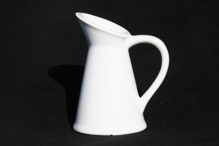 Large Milk Urn Vase White