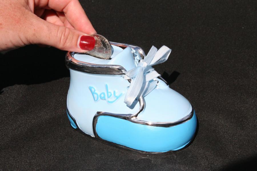 Baby Money Box Bootie Blue
