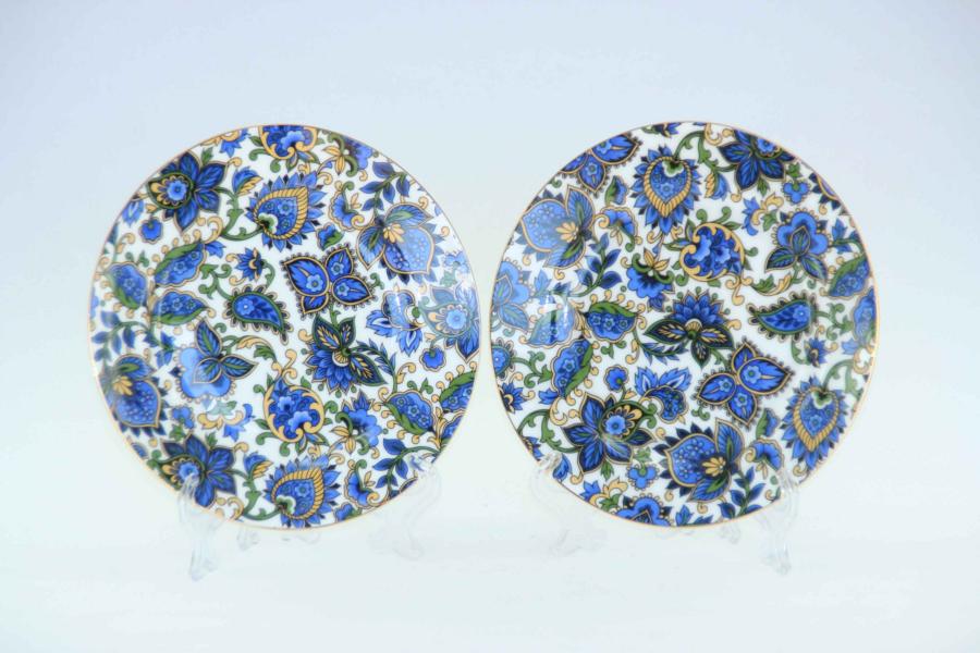 Paisley Blue 2pc Sideplate Set