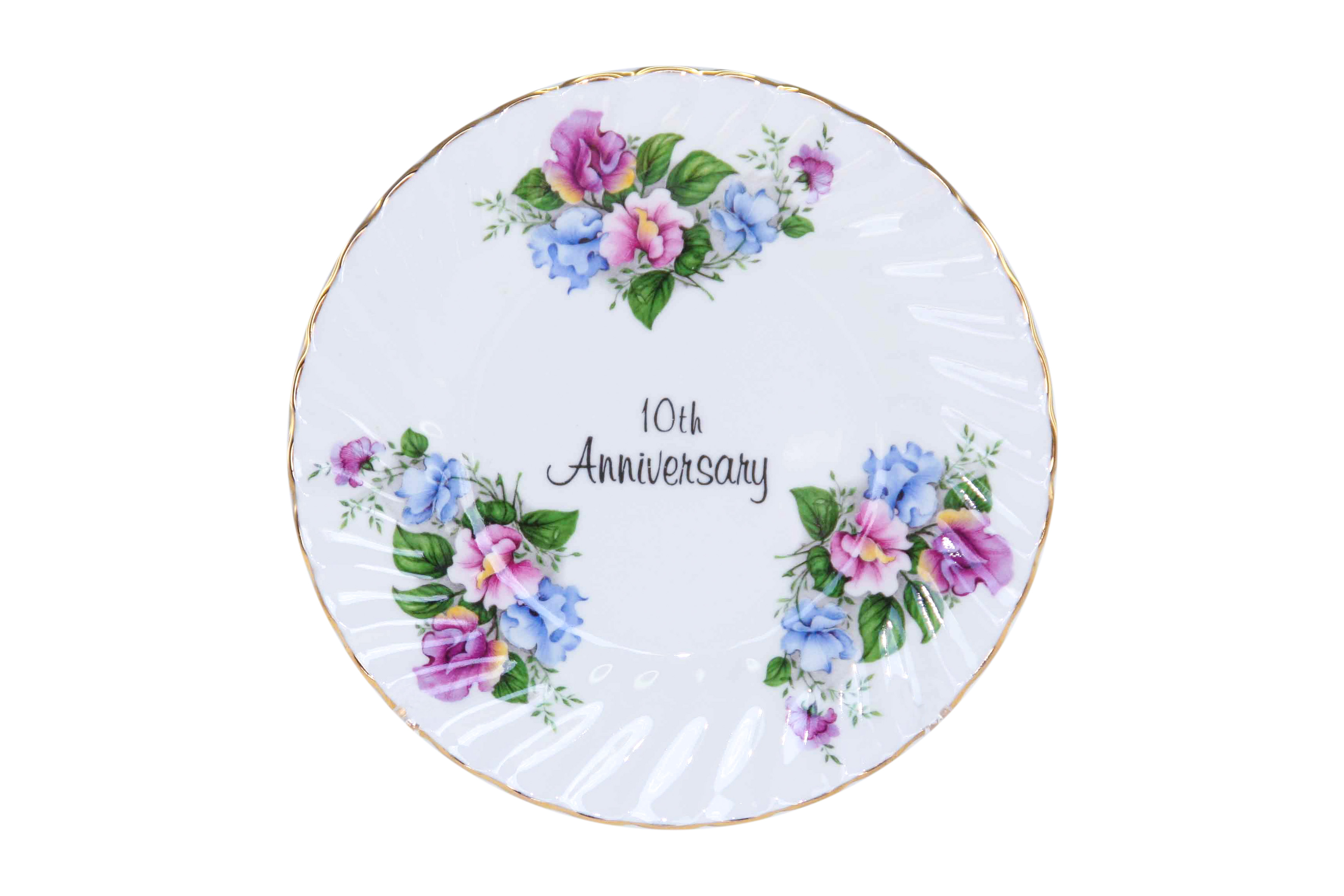 10th Anniversary Plate (6 inch) with stand 10th Anniversary Plate (6 inch) with stand