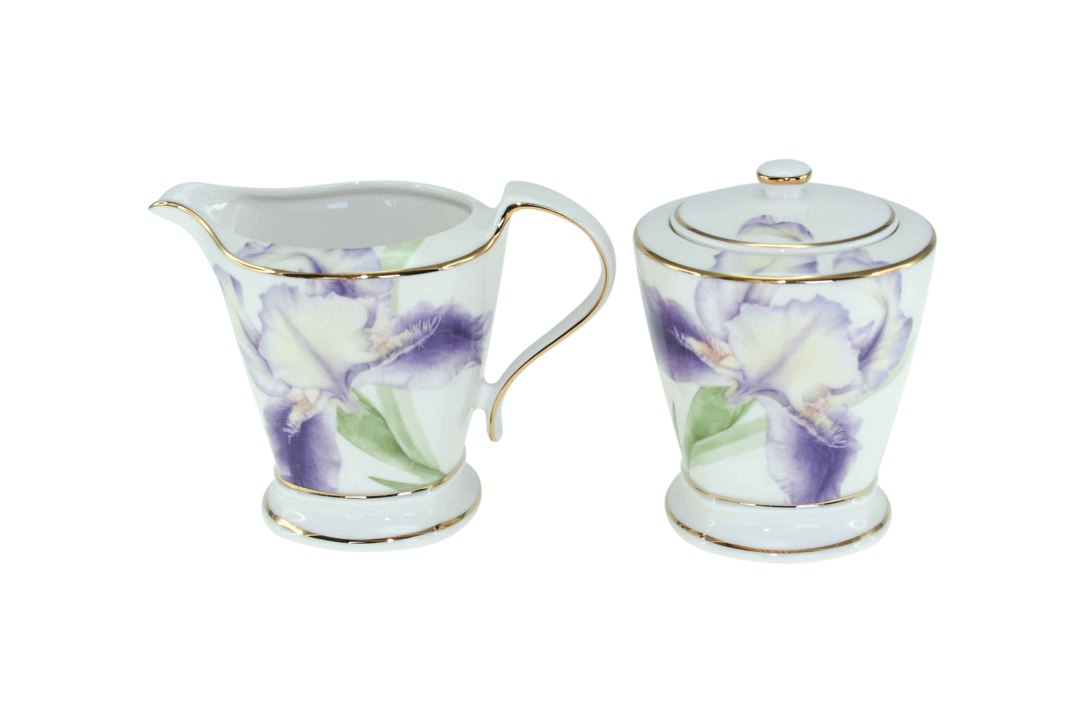 Purple Iris Milk & Sugar Set