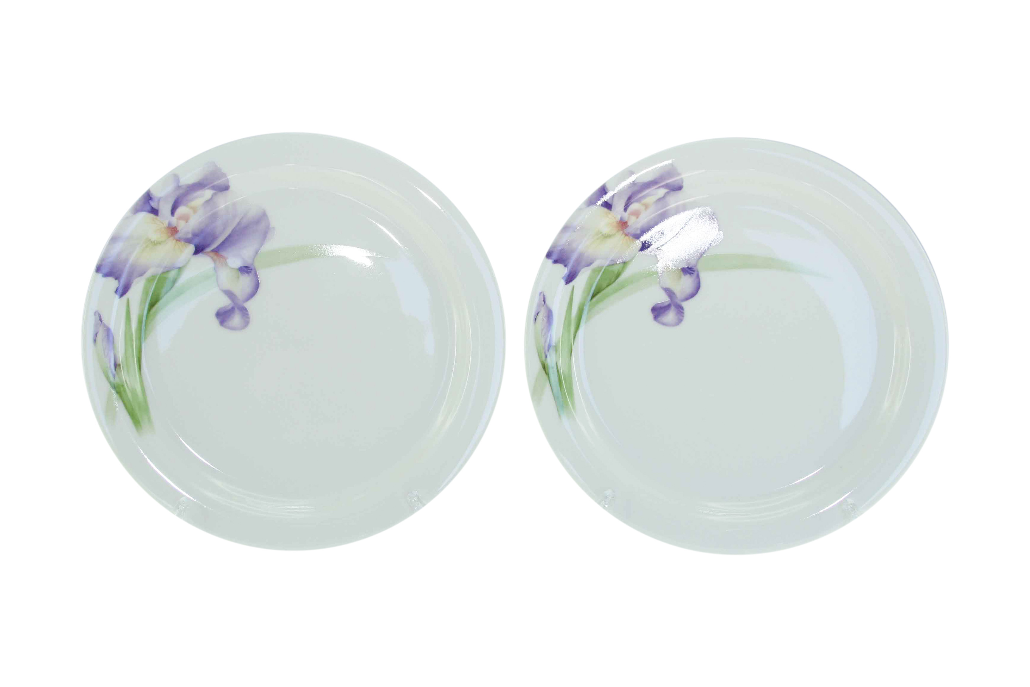Purple Iris Sideplate Set