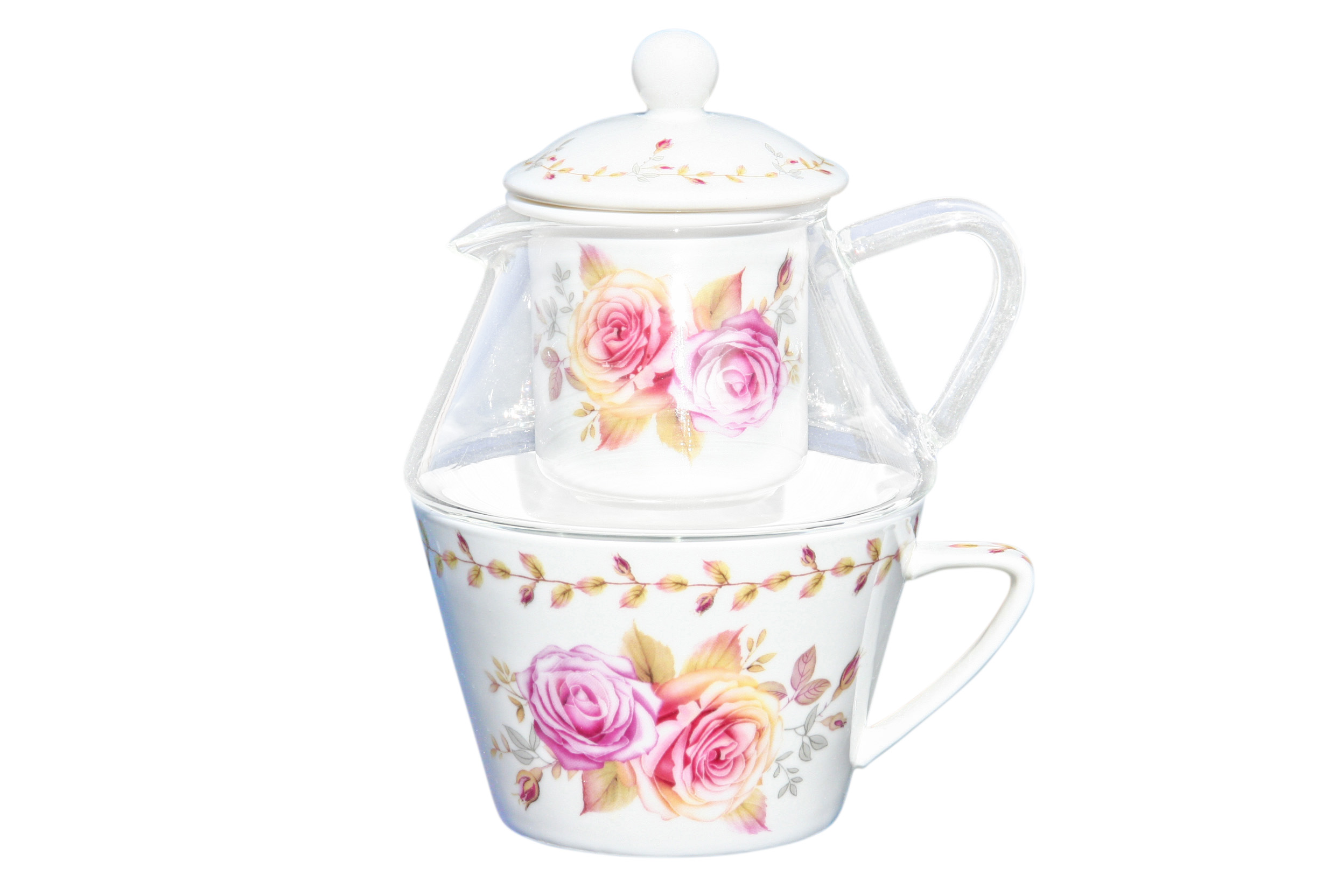 Glass/Porcelain T41 Romantic Rose