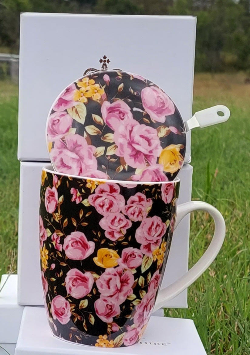 Midnight Rose Garden Infused Beaker