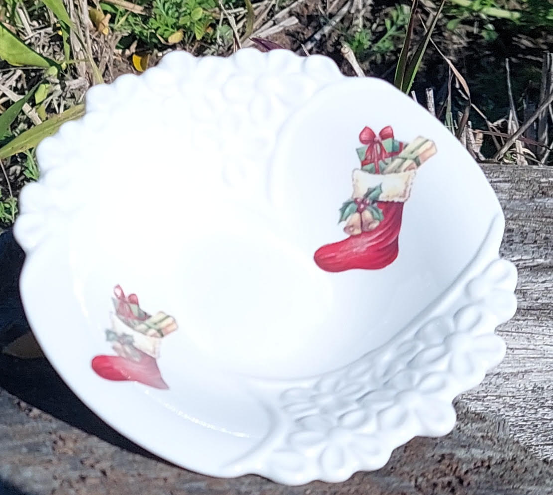 Red Stocking Bowl Blank (Custom)